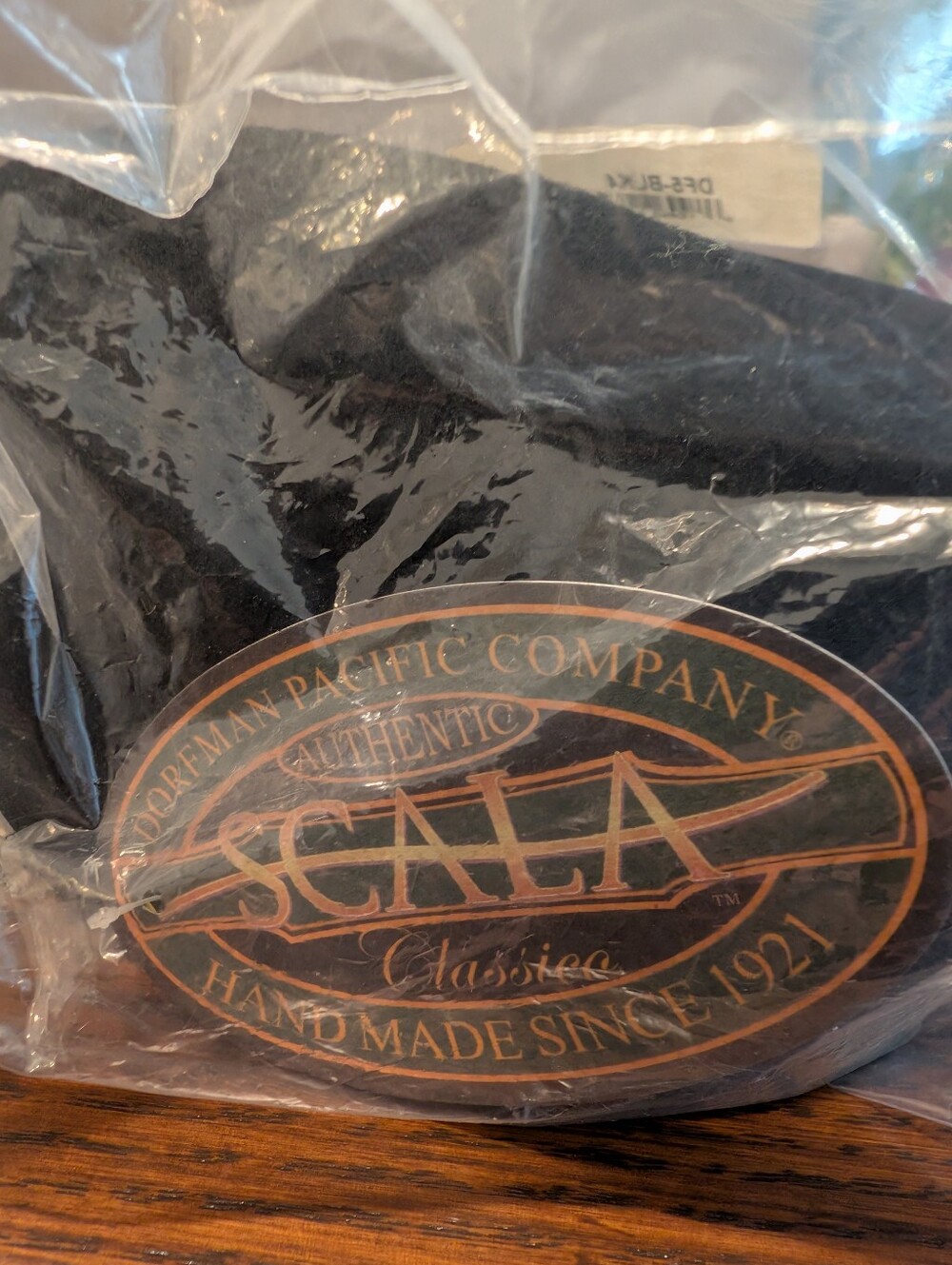 Authentic Scala Black Men's Hat with Brand NWT